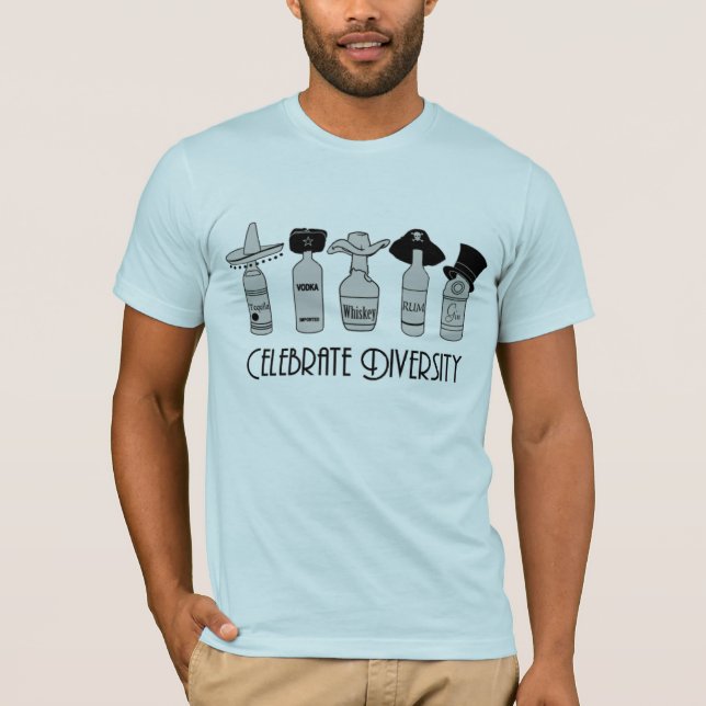 Camiseta Celebre la diversidad (Anverso)