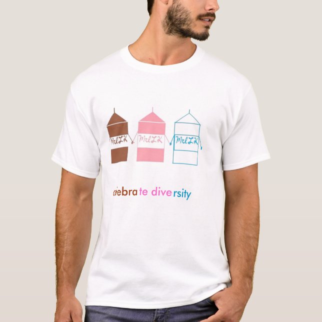 Camiseta Celebre la diversidad (Anverso)