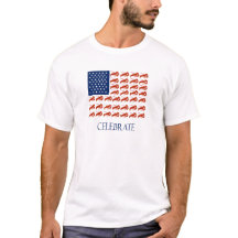 Celebre la langosta de la bandera americana