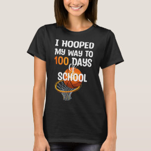 Camiseta Celebré mis 100 días de escuela lanzando aros Bysk