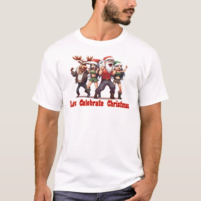 Camiseta Celebremos a los Navidades (Anverso)