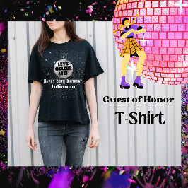 Camiseta Celebremos el cumpleaños negro de la bola disco