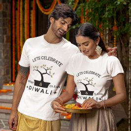 Camiseta Celebremos el verde y limpio Diwali