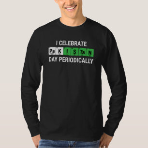 Camiseta Celebro el día de Pakistán periódicamente paquista