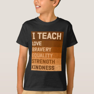 Camiseta Celebro el mes de la historia negra y enseño histo