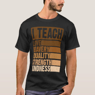 Camiseta Celebro el mes de la historia negra y enseño histo