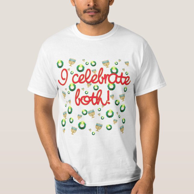 Camiseta Celebro navidad y Jánuca (Anverso)