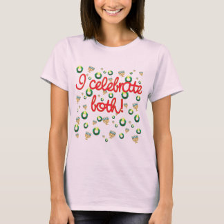 Camiseta Celebro navidad y Jánuca