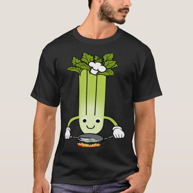 Camiseta Celery Chef Ironic Saying Leek Vegetables (Anverso)