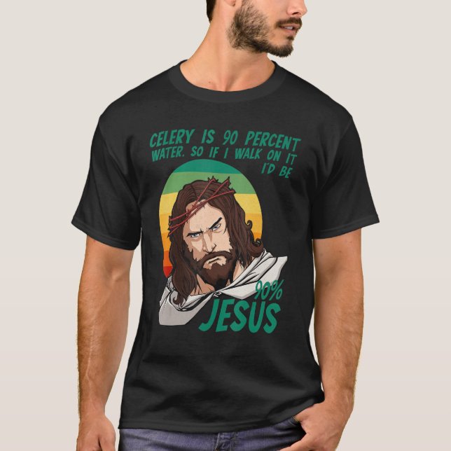 Camiseta Celery Easter Passover Funny Sarcastic Jesus Faith (Anverso)