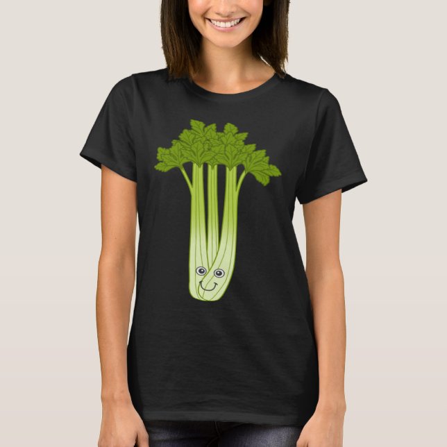 Camiseta Celery Fan Ironic Saying Vegetables Leek Food (Anverso)