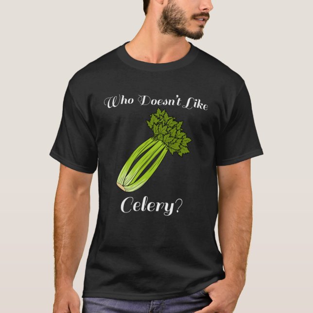 Camiseta Celery Healthy Vegetable Leek Irónico Dice (Anverso)