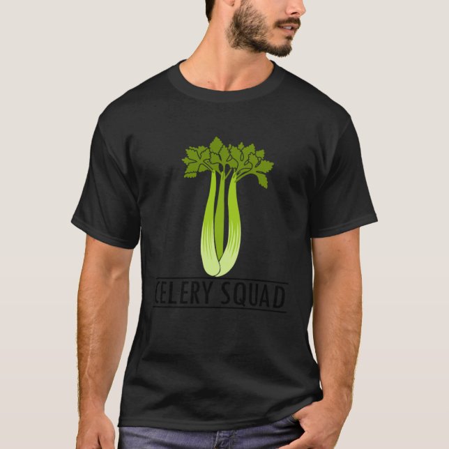 Camiseta Celery Squad Vegetable Fan Ironic Leek (Anverso)