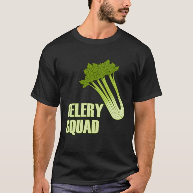 Camiseta Celery Squad Vegetables Healthy Leeks (Anverso)