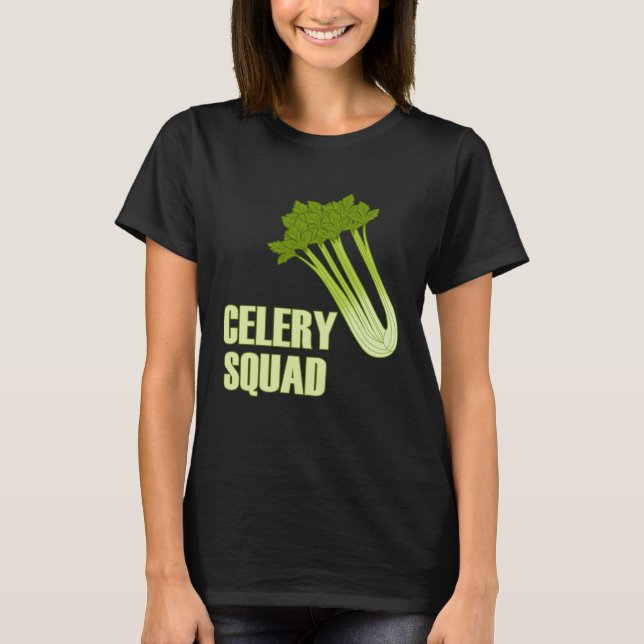 Camiseta Celery Squad Vegetables Healthy Leeks (Anverso)