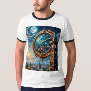 Camiseta Celeste Clock Tower Fantasy T Shirt