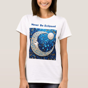 Camiseta Celeste: Mujer en la luna