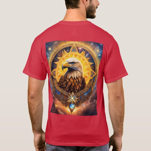 Camiseta Celestial Eagle of Solar Wisdom (Reverso)