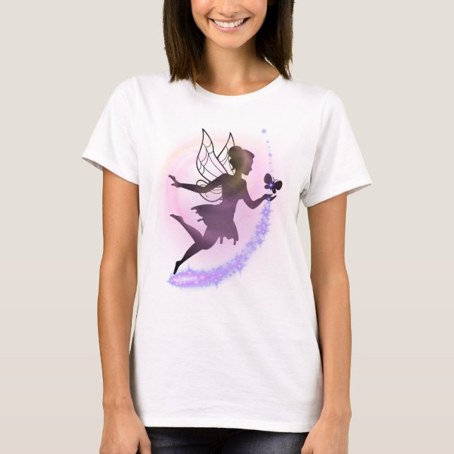 Camiseta Celestial Fairy – Ethereal Feminine Fantasy Art (Anverso)