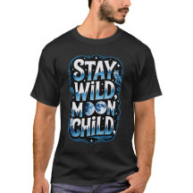 Camiseta Celestial Lobo Niño Luna Salvaje