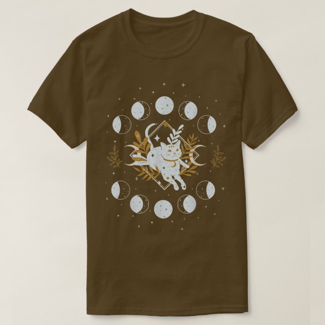 Camiseta Celestial Mystical Witch Vibes Espiritual Moon Pha (Diseño del anverso)