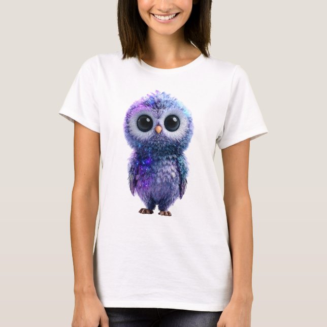 Camiseta Celestial Nebula Galaxy Owlet Women (Anverso)