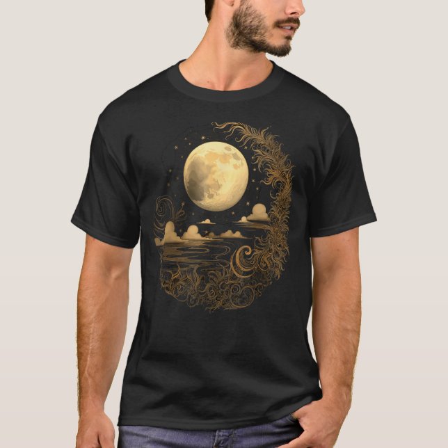 Camiseta Celestial Space Sun Moon Boho Luna Solar Astronomy (Anverso)