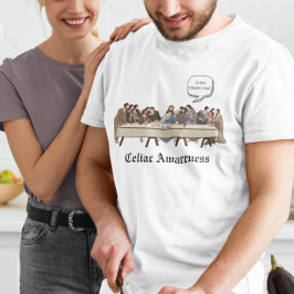 Camiseta Celiac Funny Awareness la última cena libre de glu
