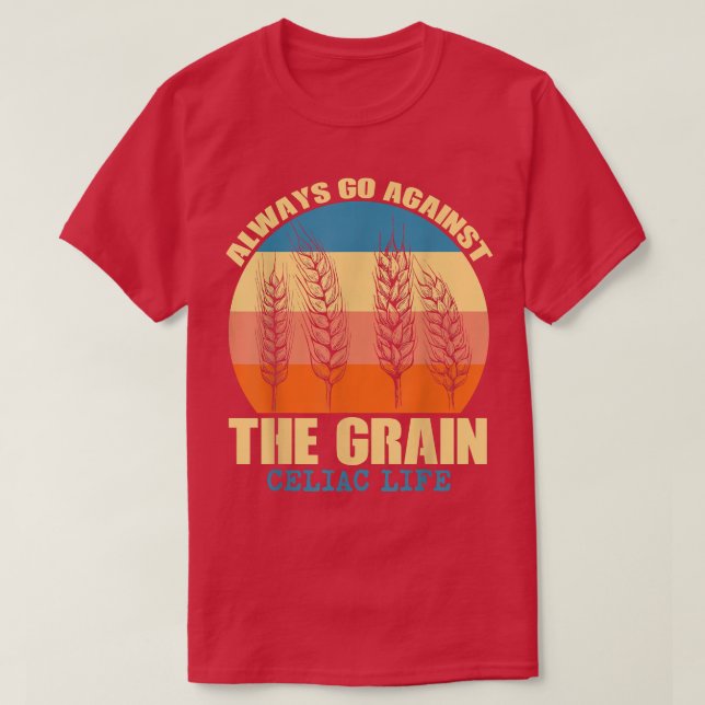 Camiseta Celiac LifeWheat Barley Rye Gluten Intolerancia Gi (Diseño del anverso)