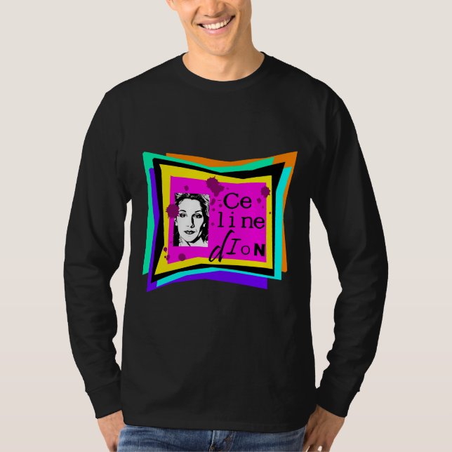 Camiseta Celine Dion - arte pop (Anverso)
