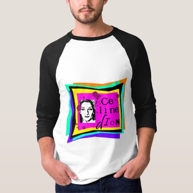 Camiseta Celine Dion - arte pop (Anverso)
