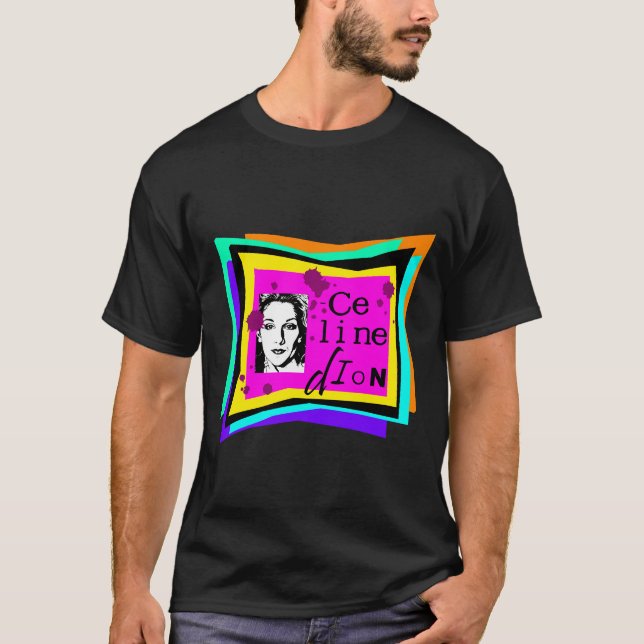 Camiseta Celine Dion - arte pop (Anverso)