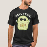 Camiseta Cell Yeah Biology Pun Science Geek<br><div class="desc">El diseño artístico de Cell Yeah Biology Pun Science Geek que presenta una célula fría con gafas de sol haciendo gestos de mecedor es un regalo perfecto para geeks científicos,  enfermeras,  biólogos,  microbiólogos,  médicas o trabajadores.</div>