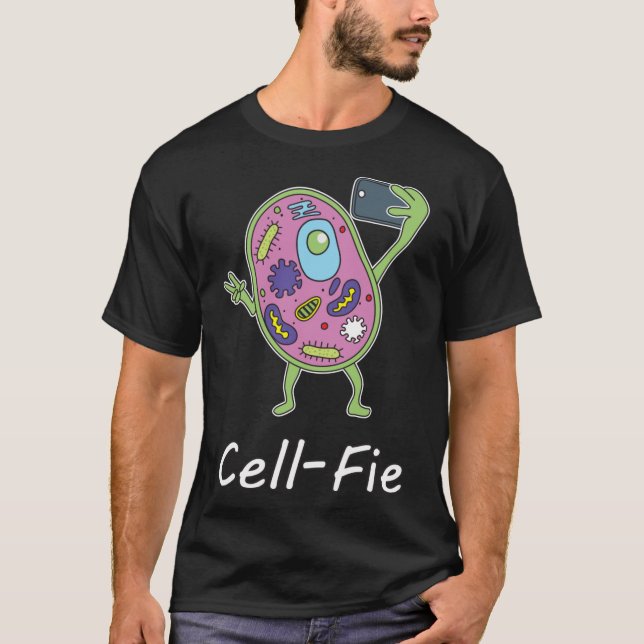 Camiseta CellFie Funny Science Biology retro (Anverso)