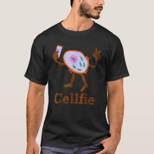 Camiseta Cellfie Selfie Gracioso profesor de ciencias de la
