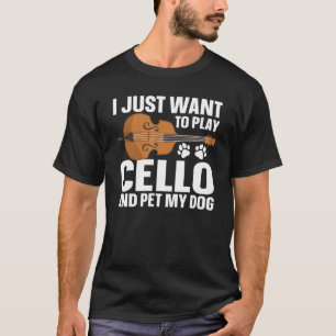 Camiseta Cellist Cello Player Mascota My Dog