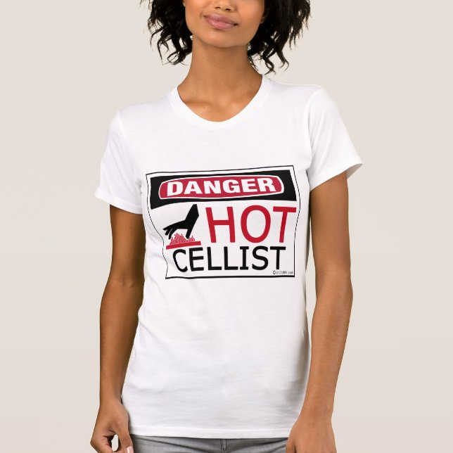 Camiseta Cellista caliente (Anverso)