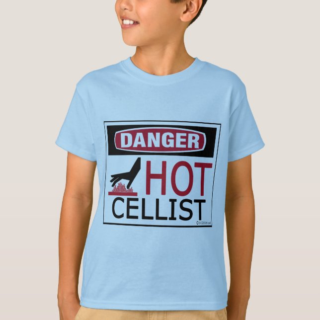 Camiseta Cellista caliente (Anverso)