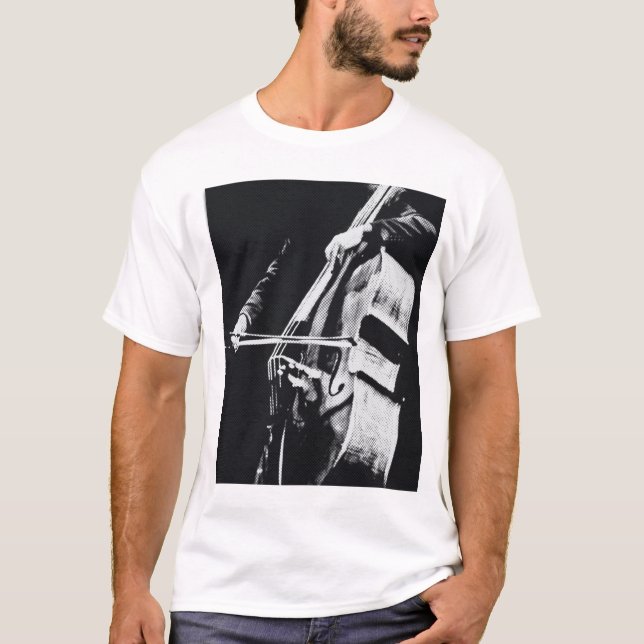 Camiseta Cello, bajo doble (Anverso)