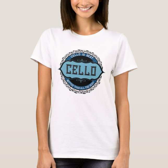 Camiseta Cello Best Music Note Circle (Anverso)