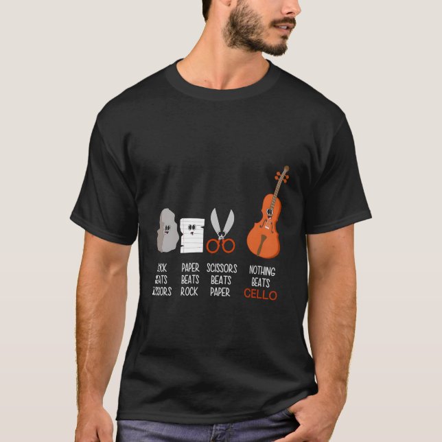 Camiseta Cello Cello Cello Tuner Cello Strings Cello (Anverso)