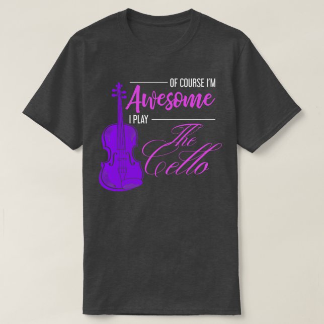 Camiseta Cello de música de citas célebres (Diseño del anverso)