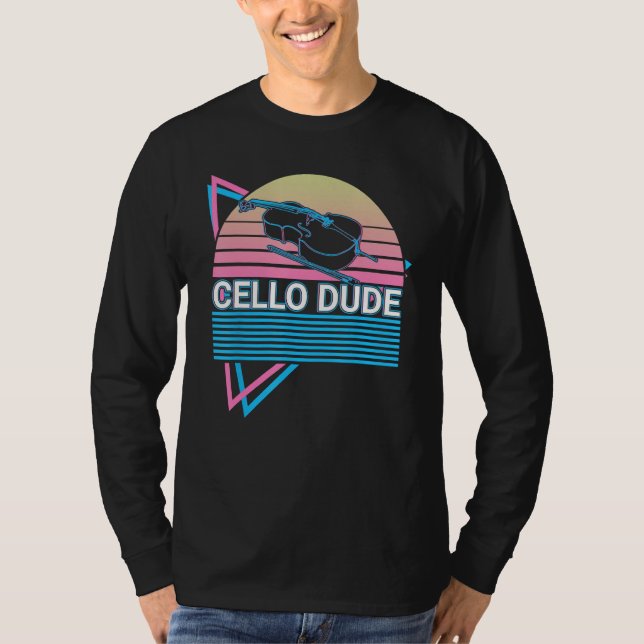 Camiseta Cello Dude Cello Dude Cellist Retro (Anverso)