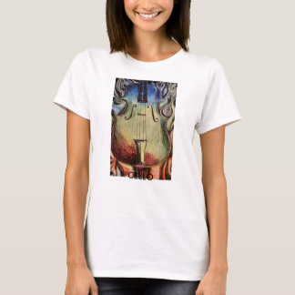 Camiseta Cello en llamas