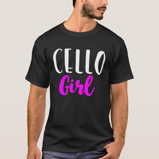 Camiseta Cello Girl Player Women  Cute Cellist (Anverso)