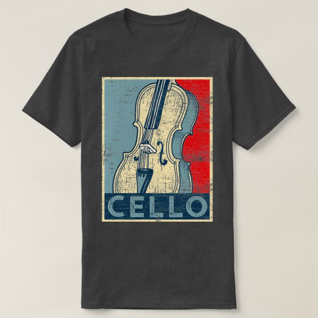 Camiseta Cello Grunge (Diseño del anverso)