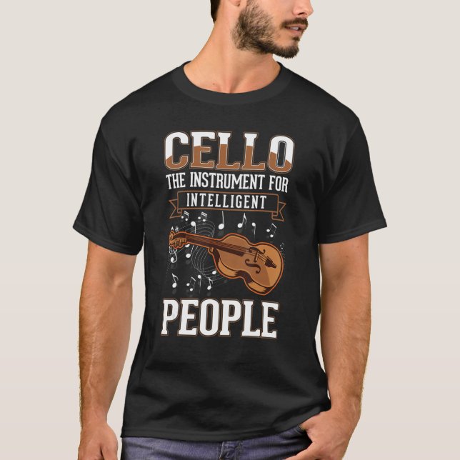 Camiseta Cello Instrument For Intelligent People Violoncell (Anverso)