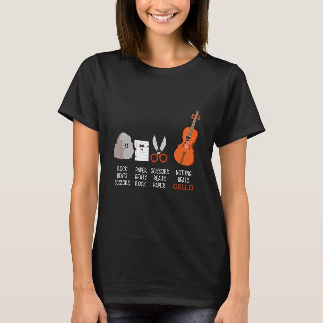 Camiseta Cello Lessons Cello Tuner Cello Strings Cello Elec (Anverso)