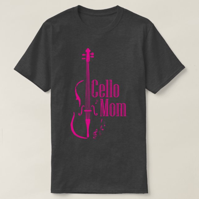 Camiseta Cello Mom Cellist Gift Idea Cello Player Mother (Diseño del anverso)