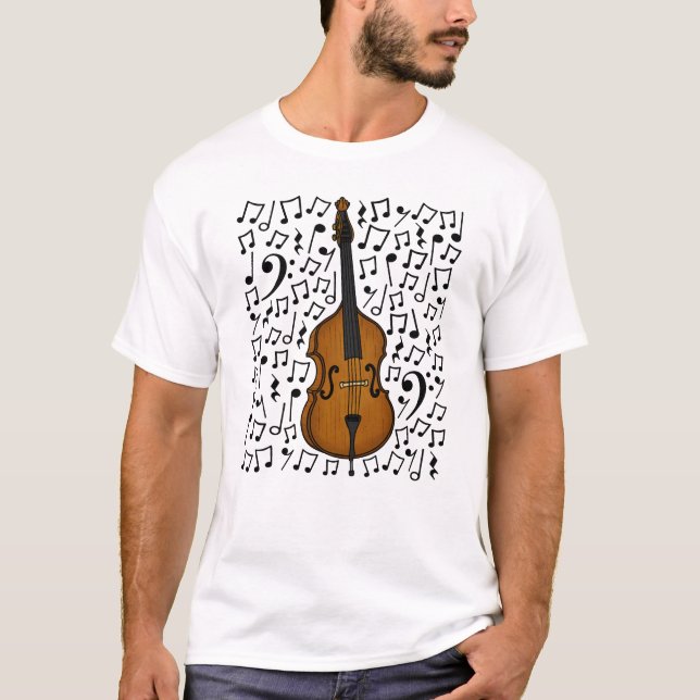 Camiseta Cello Musical Notes Cellist String Music Teacher (Anverso)